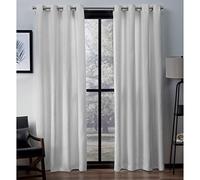 Exclusive Home Curtains Exclusif Maison Rideaux Virenze Simili Soie fenêtre Panneau de Rideau, Winter, 54 x 274,3 cm, Lot de 2