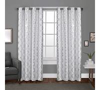 Exclusive Home Curtains (EXCNB) Exclusif Maison Rideaux œillets en Haut, Polyester, Blanc Hivernal, 54x84