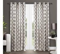 Exclusive Home Curtains Modo Grommet Top Panel Pair, Natural, 54x84, 2 Piece