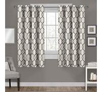 Exclusive Home Kochi Paire de Rideaux de fenêtre à œillets, Polyester, Naturel, W 54" x L 63" (2 Panels)