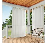 Exclusive Home Paire de Rideaux en Polyester, Polyester, Vanille, 54x108