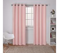 Exclusive Home Sateen GT Paire de Rideaux satinés Blush 132 x 243 cm, Polyester, Rose poudré, W 52" x L 96" (2 Panels)