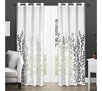 Exclusive Home Wilshire Paire de Rideaux Transparents à œillets, Blanc Hiver, 137,2 x 213,4 cm, 2 pièces