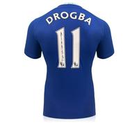 Exclusive Memorabilia Maillot de Chelsea 2022-23 signé par Didier Drogba
