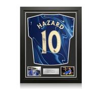 Exclusive Memorabilia Maillot de Chelsea signé par Eden Hazard. Encadré.