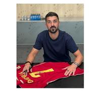 Exclusive Memorabilia Maillot de l'Espagne 2013-15 signé par David Villa