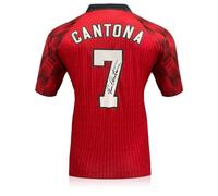 Exclusive Memorabilia Maillot de Manchester United 1996-98 signé par Eric Cantona