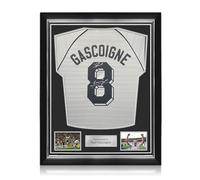 Exclusive Memorabilia Maillot des Spurs signé par Paul Gascoigne. Encadrement de qualité supérieure.
