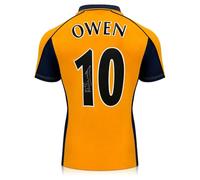 Exclusive Memorabilia Maillot extérieur de Liverpool 2000 signé par Michael Owen
