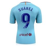 Exclusive Memorabilia Maillot extérieur du FC Barcelone signé par Luis Suarez : Impression Originale