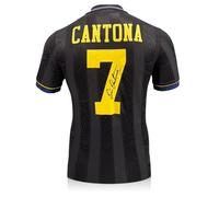 Exclusive Memorabilia Maillot extérieur Original de Manchester United (Saison 1994-1996) signé par Eric Cantona