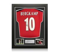 Exclusive Memorabilia Maillot Original d'Arsenal (Saison 2000-2002) signé par Dennis Bergkamp. Cadre Standard.