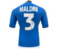 Exclusive Memorabilia Maillot Original de l'Italie 2000-2001, signé par Paolo Maldini. avec étiquettes.