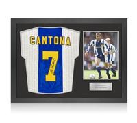 Exclusive Memorabilia Maillot Third de Manchester United signé par Eric Cantona. Cadre Iconique