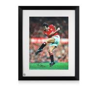 Exclusive Memorabilia Photo de Manchester United signée par Bryan Robson. Encadrée.