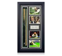 Exclusive Memorabilia Queue de Billard signée par Steve Davis. Encadrée.