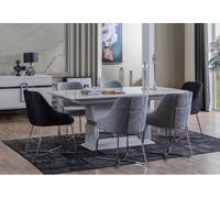 Exclusive Salle à manger Set Comprend 7pcs. table à manger et 6x chaises nouveau JVmoebel