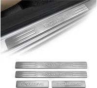 Exclusive Seuils de porte Protection Acier inoxydable Chrome 4 pcs
