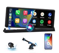 【Exclusivité】 Ecran Carplay Voiture avec Support Vertical,10,26 Pouces Autoradio Carplay avec Caméra de Recul, Ecran Carplay Android Auto San Fil avec Siri/Goo-gle GPS Navigation Bluetooth