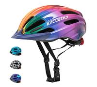 Exclusky Casque de vélo réglable pour garçons et Filles de 5 à 13 Ans, 50 à 57 cm (coloré)