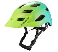 Exclusky Mixte 40-fluorescent-light Casque Velo, Vert, Taille unique EU