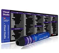 excovip Visual Studio Tapis de Souris raccourcis de Code pour Designer,80 * 30cm, Visual Studio Shortcuts Tapis de Souris, Guide de référence Rapide, Fournitures de Bureau, Conseils de Clavier