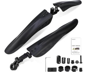 EXCTLOE Garde Boue Vélo pour Orbea Orca M30-Pro 2018 | Integre des articulations reglables pour modifier l'inclinaison selon le pneu et bloquer la salete.