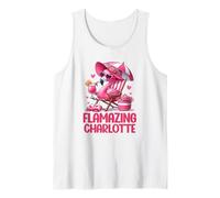 Excursion à la Plage Tropicale Flamanzing Charlotte Pink Flamingo Débardeur