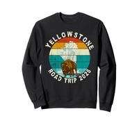 Excursion en Voiture à Yellowstone avec Geyser Bison au Coucher du Soleil 2026 Sweatshirt