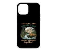 Excursion en Voiture à Yellowstone, Cascade de Bisons, Souvenirs de Famille Coque pour iPhone 12 Mini