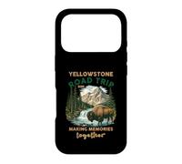 Excursion en Voiture à Yellowstone, Cascade de Bisons, Souvenirs de Famille Coque pour iPhone 17 Pro