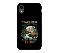 Excursion en Voiture à Yellowstone, Cascade de Bisons, Souvenirs de Famille Coque pour iPhone XR