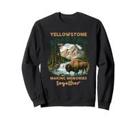 Excursion en Voiture à Yellowstone, Cascade de Bisons, Souvenirs de Famille Sweatshirt