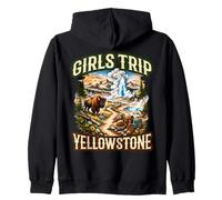 Excursion pour Filles avec Aventure dans Le Parc National de Yellowstone Sweat à Capuche