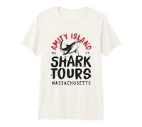 Excursions et Aventures avec Jaws Shark à Amity Island T-Shirt Haut de Gamme