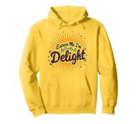 Excuse Me, I'm Actually A Delight - Citation Witty Sunburst Sweat à Capuche, Unisexe pour Adultes, Citron, S