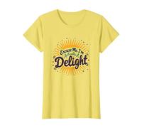 Excuse Me, I'm Actually A Delight - Citation Witty Sunburst T-Shirt, Femme, Citron, 3XL