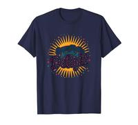 Excuse Me, I'm Actually A Delight - Citation Witty Sunburst T-Shirt, Homme, Bleu Marine, XL