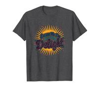 Excuse Me, I'm Actually A Delight - Citation Witty Sunburst T-Shirt, Homme, Chiné Foncé, L