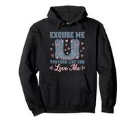 Excuse-Moi, tu as l'air de m'aimer Western Cowgirl Sweat à Capuche