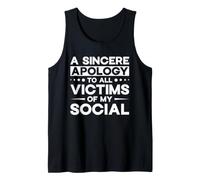 Excuse Sincère Victimes De Mon Social Fun Débardeur
