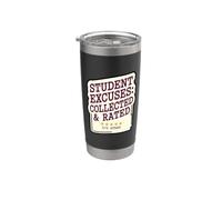 Excuses des étudiants : Excuses paresseuses collectées et évaluées Gobelet isotherme en acier inoxydable double paroi