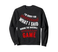 Excuses du Jeu de Baseball des Bleachers Regret Remarques Sweatshirt