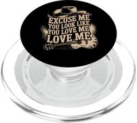 Excusez-Moi, J'Ai l'air de m'aimer Cowboy Meme PopSockets PopGrip pour MagSafe