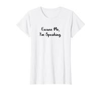 Excusez-Moi, Je Parle T-Shirt Graphique avec Valeur, Femme, Blanc, XL