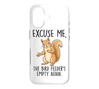 Excusez-Moi, la mangeoire à Oiseaux est à Nouveau Vide, écureuil Coque pour iPhone 17