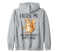 Excusez-Moi, la mangeoire à Oiseaux est à Nouveau Vide, écureuil Sweat à Capuche
