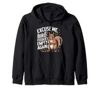 Excusez-Moi, la mangeoire à Oiseaux est à Nouveau Vide, écureuil Sweat à Capuche