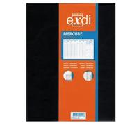 Exdi - 303001Q - Agenda Semainier MERCURE ML - Janvier à Décembre 2025 - Noir - 21 x 27 cm - Une semaine sur deux