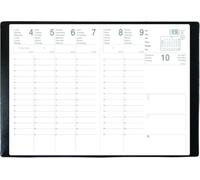 Exdi Agenda Semainier Civil 2027 Saturne ML 21 x 29,7 cm Noir